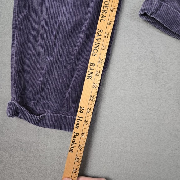 Polo Ralph Lauren Corduroy Pants Mens 29x32 Purple Cuffed Vintage 90s USA Made - Picture 8 of 10